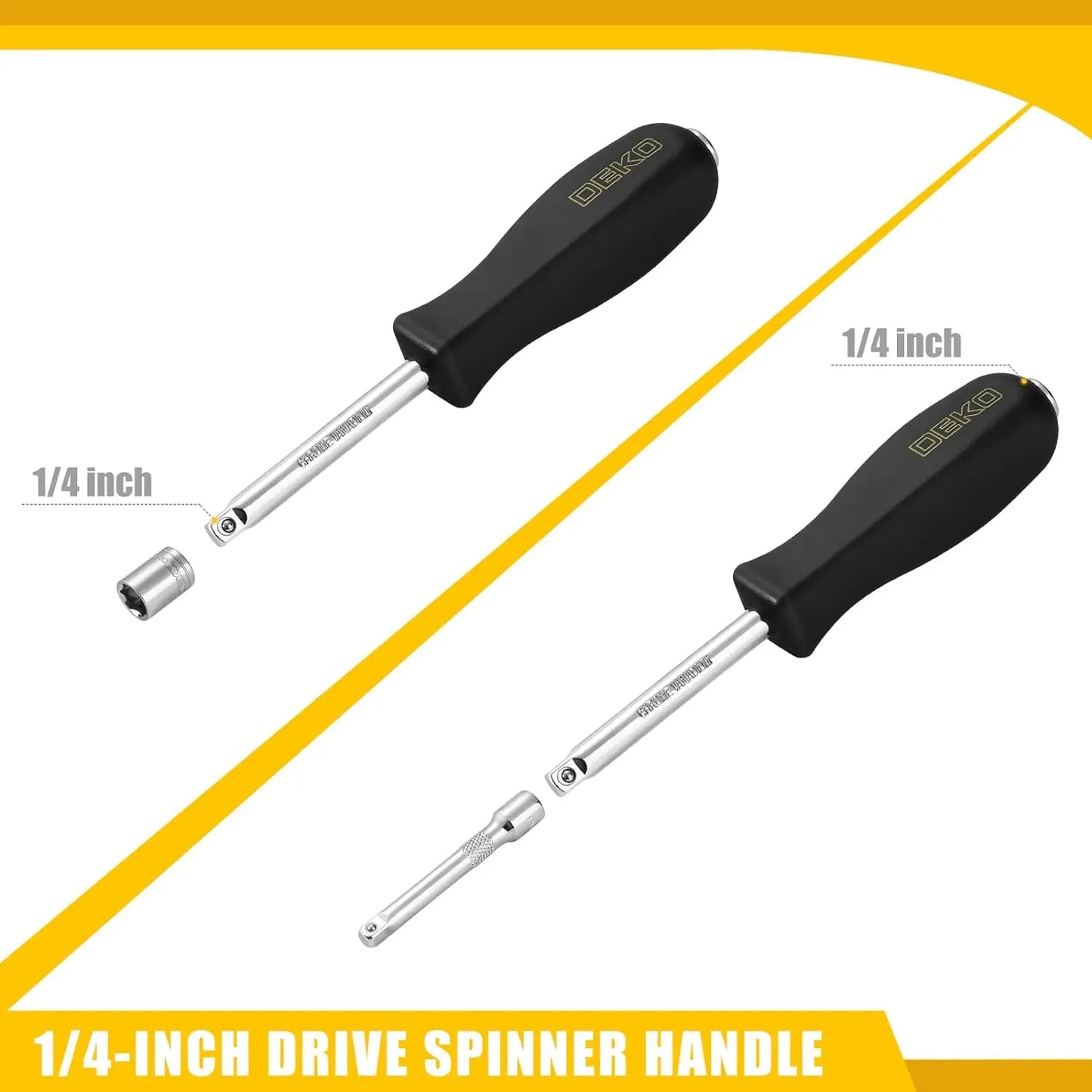 DEKODIY 85-Piece Socket Wrench Set With Spinner Handle For Auto Repairing And Home Projects