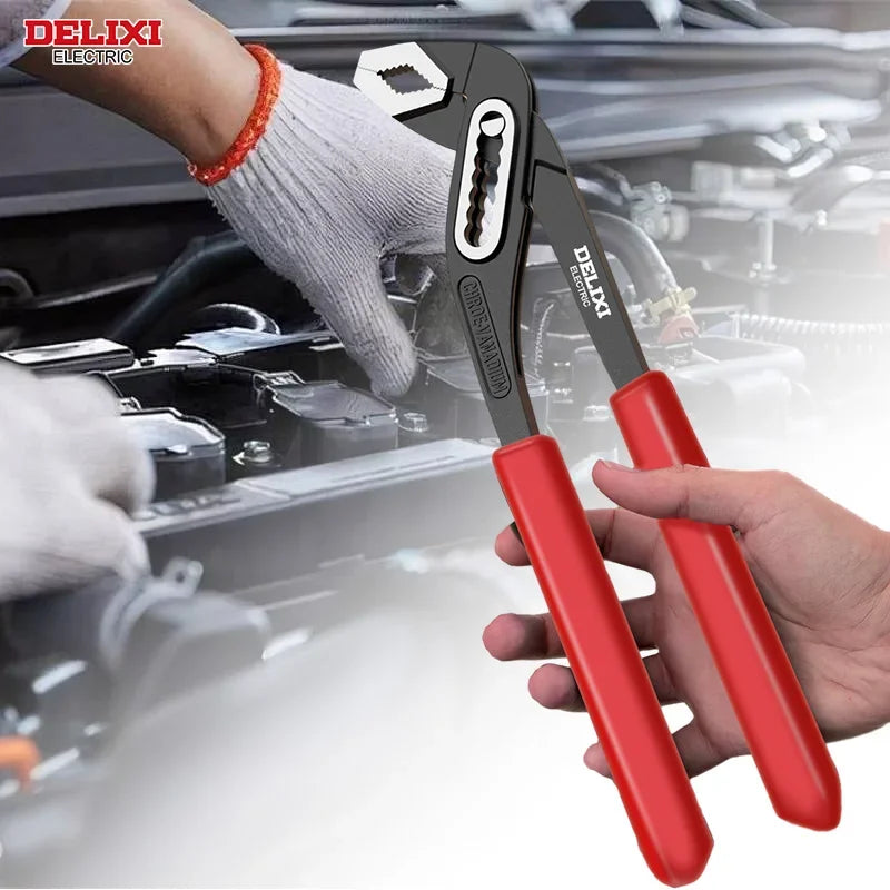 Delixi Electric 3 Piece Multifunctional Water Pump Pliers Universal Large Opening Water Pipe Pliers
