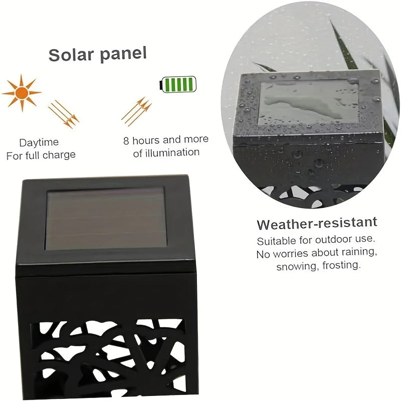 KEWEN Solar Powered LED Garden Stake Lights 6 Pack Waterproof Outdoor Landscape Lighting