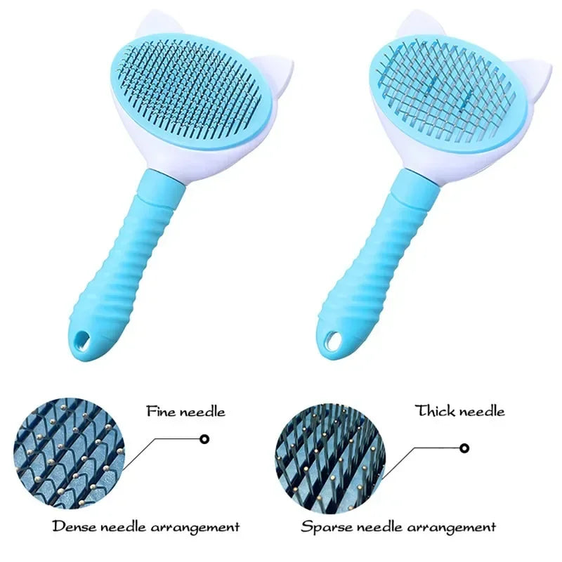 High Quality Self Cleaning Pet Comb Professional Grooming Brush for Dogs and Cats
