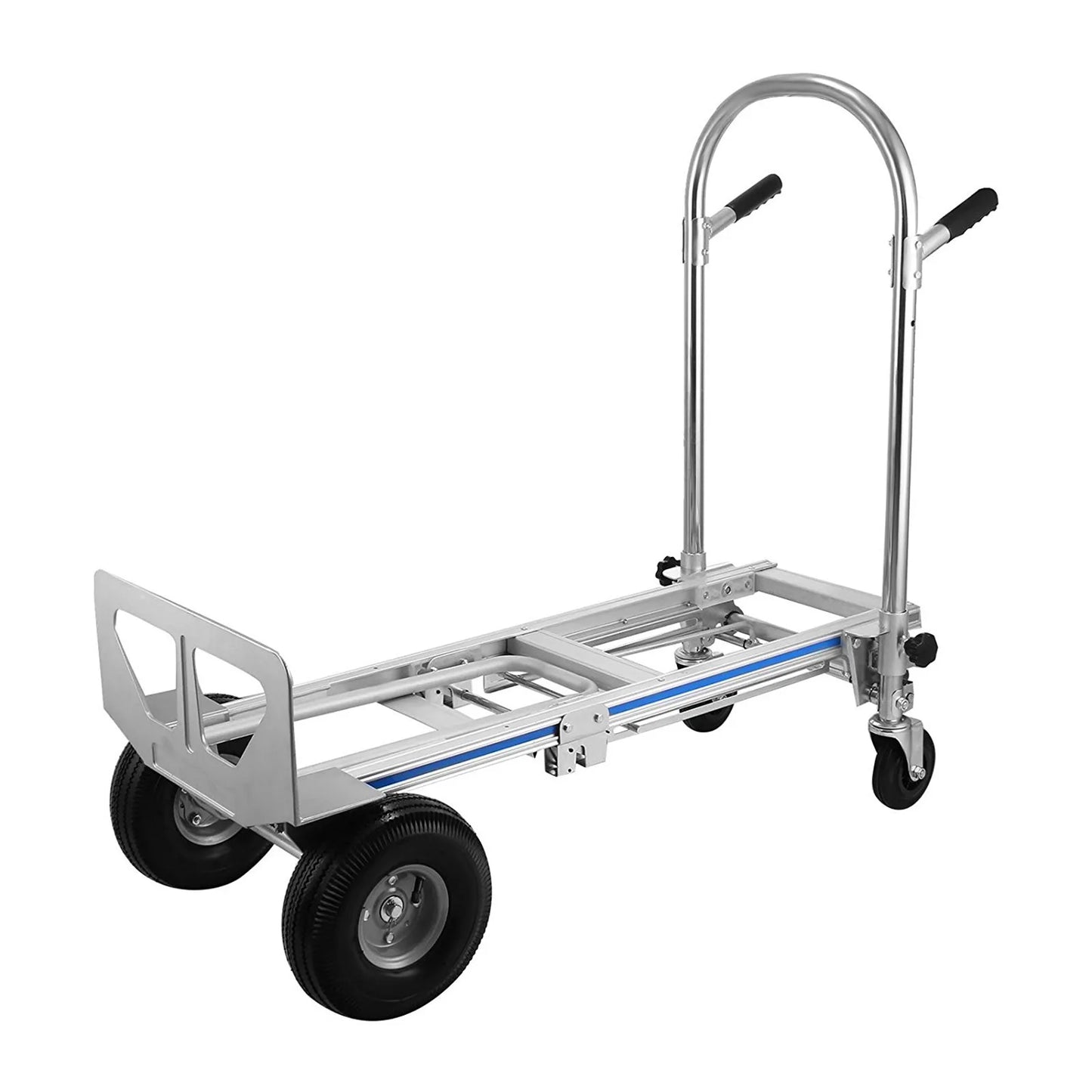 Folding Hand Truck Cart with Wheels 3in1 Stair Climber Dolly Utility Trolley for Shopping and Outdoor Use