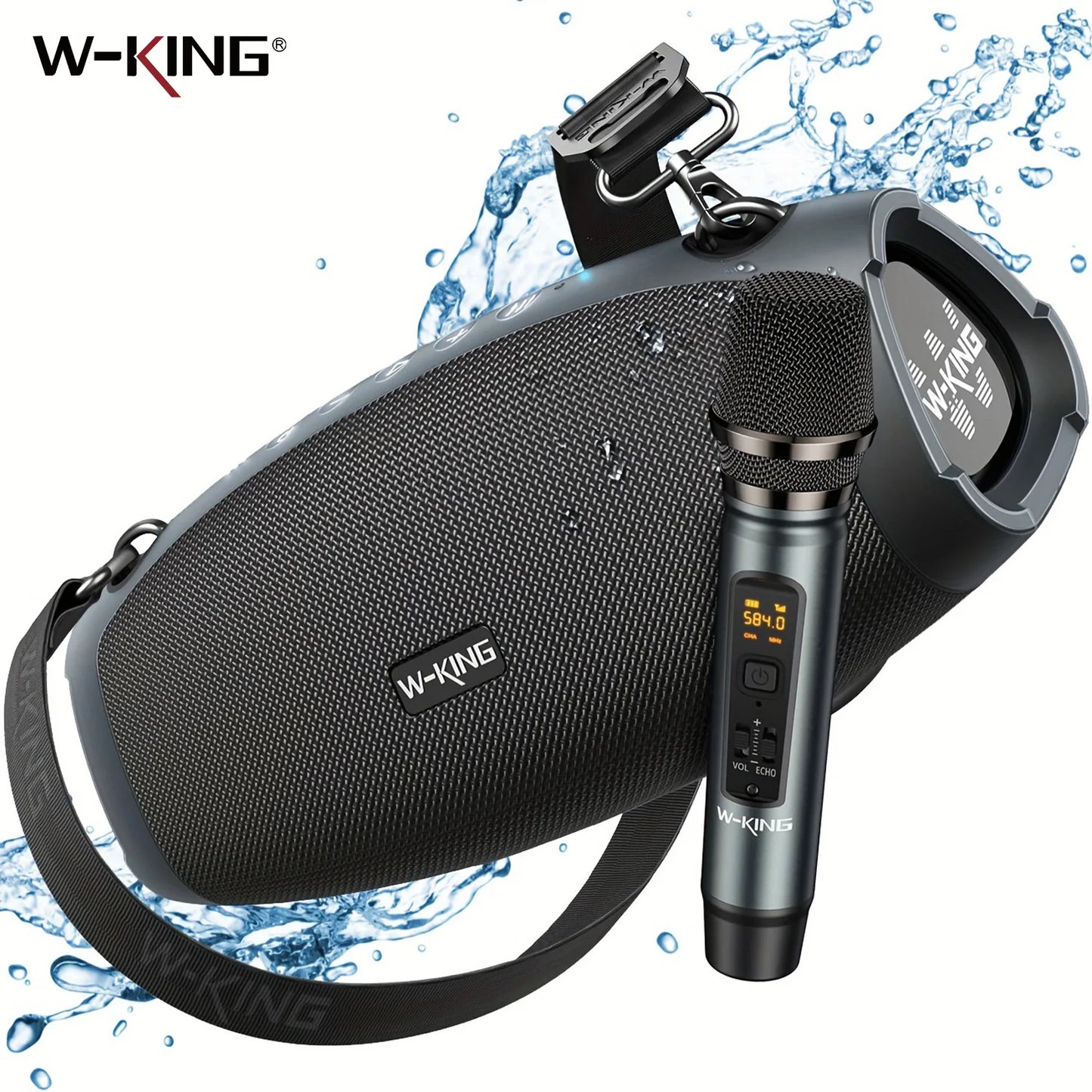 W-KING 70W Portable Loud Bluetooth Speakers with Microphone
