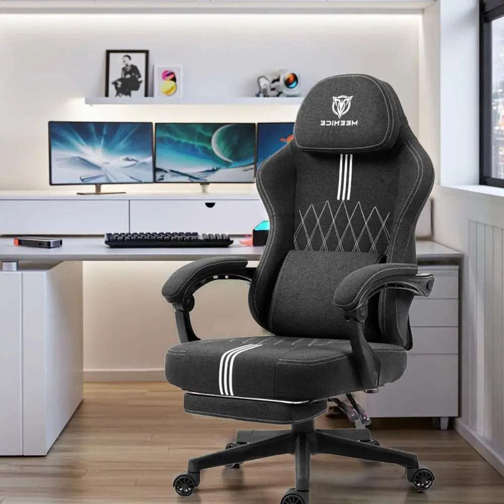 Big and Tall Gaming Chair with Pocket Spring Cushion Adjustable High Back 300LBS