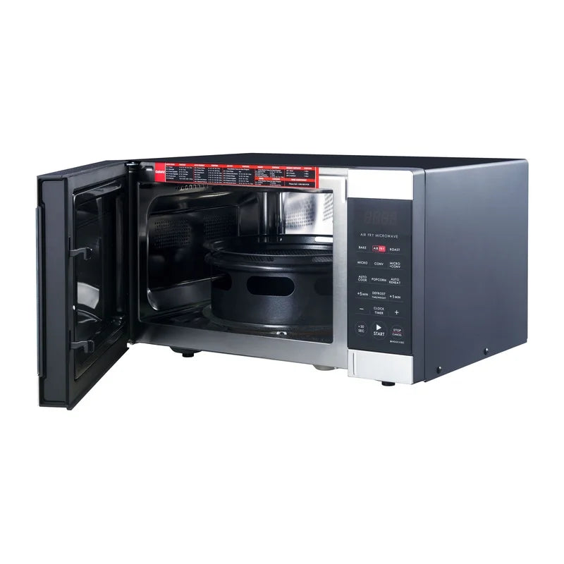 3-in-1 Air Fry Microwave Oven 900W Stainless Steel Convection Cooking Multi-Function Auto-Cook Air Fryer