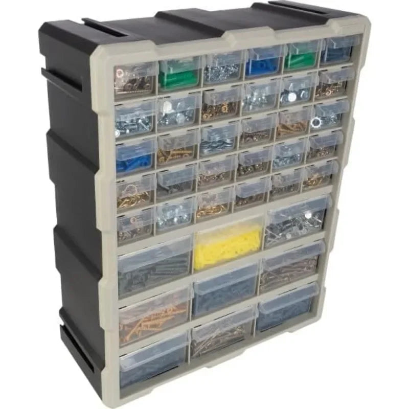 Stalwart 39 Drawer Plastic Small Parts Organizer Desktop