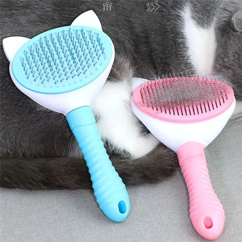 High Quality Self Cleaning Pet Comb Professional Grooming Brush for Dogs and Cats