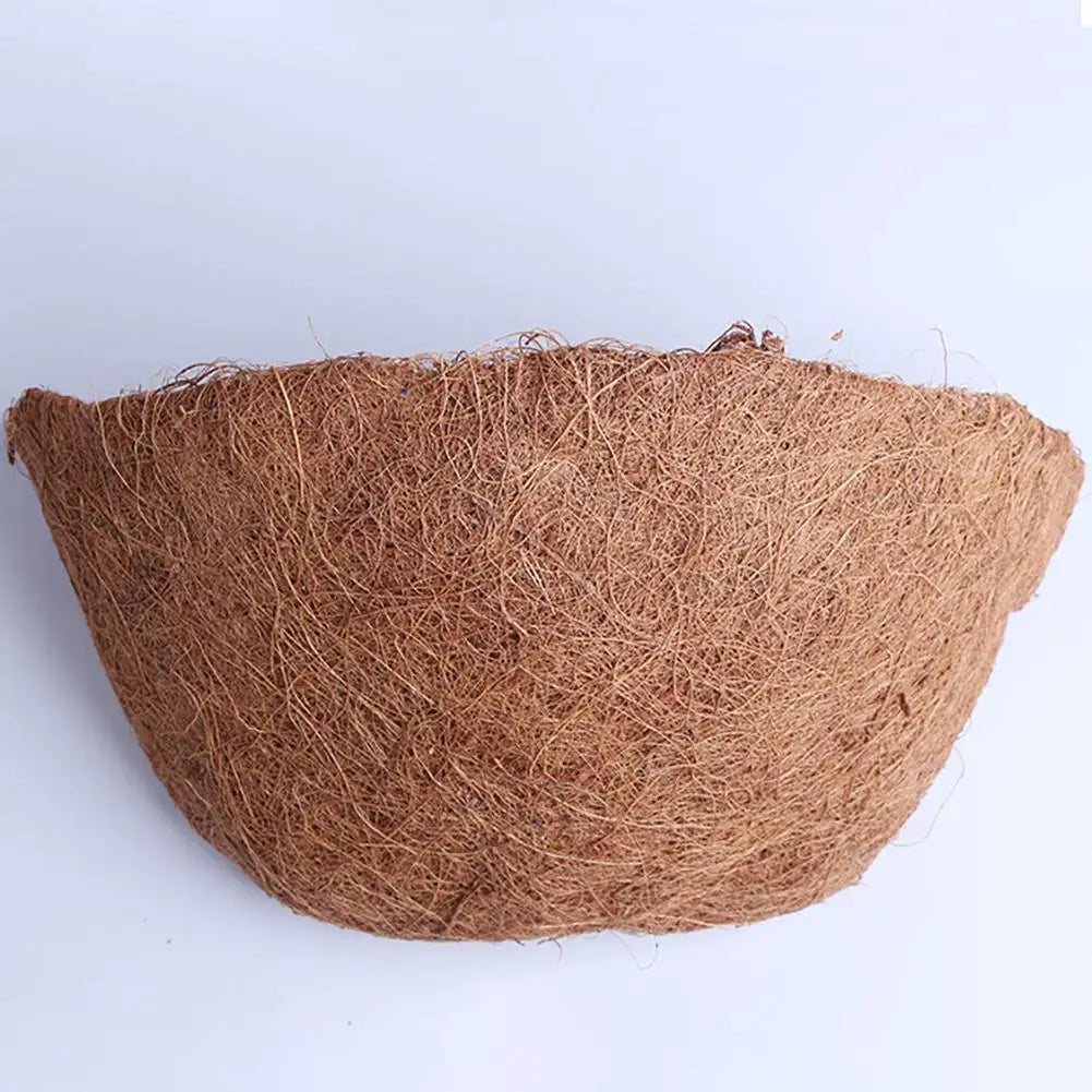 2Pcs Coconut Fiber Plant Liners - Durable Design Reduces Watering Time; Hanging Baskets