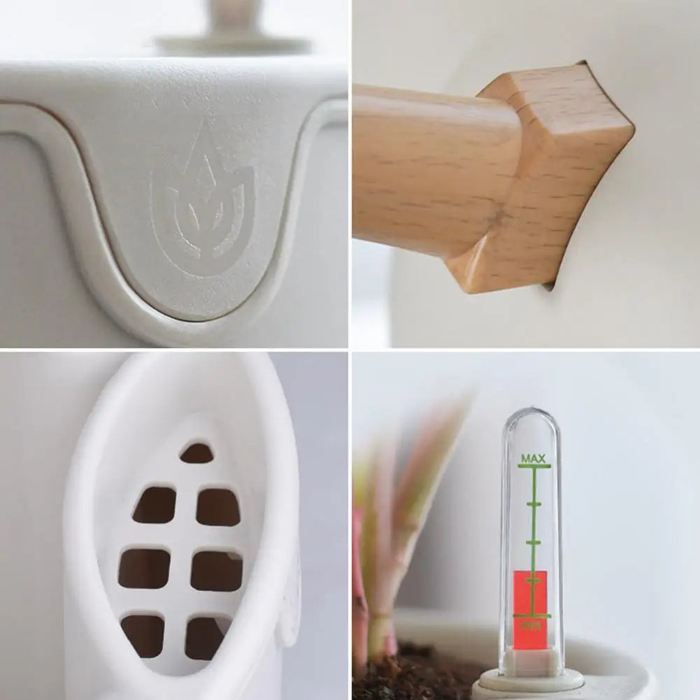 Automatic Self-Watering Flower Pot With Water Level For Home Indoor Outdoor Garden Flower Pot