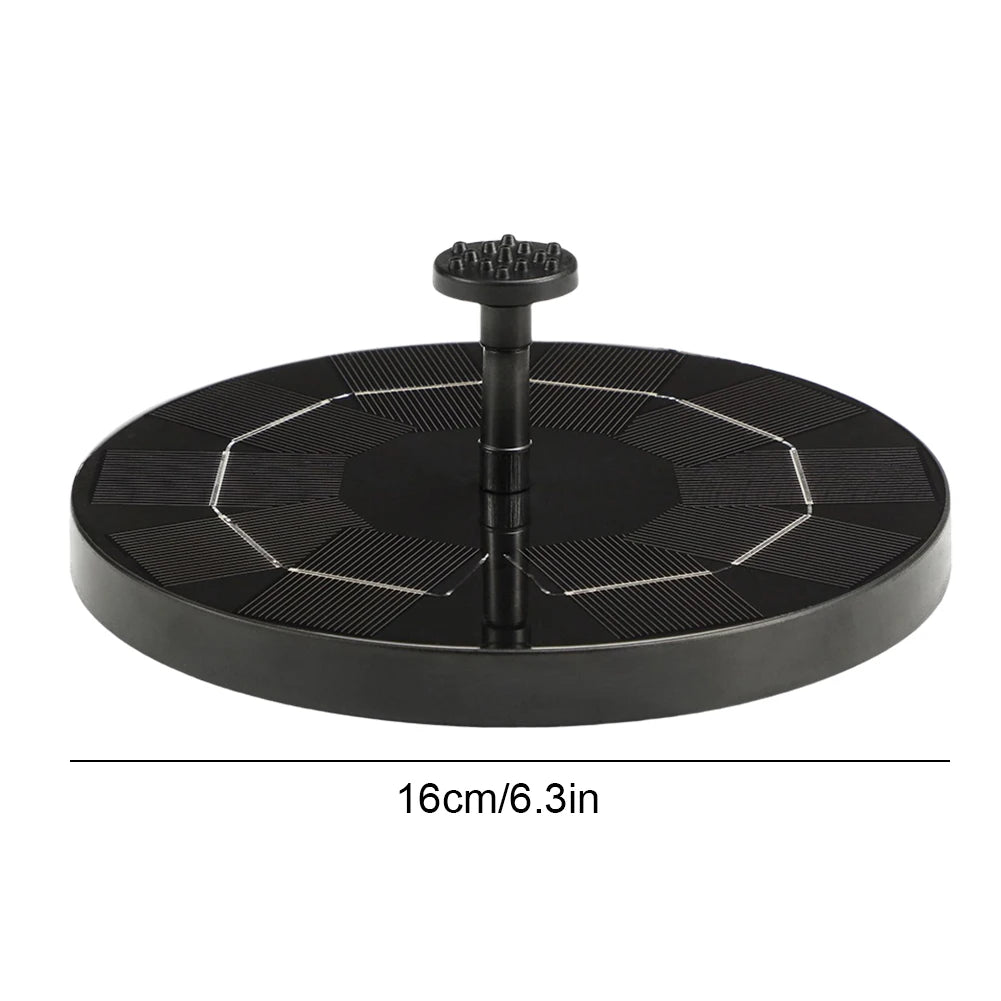 Solar Fountain with 8 Nozzles Free Standing Floating Style Fountain for Outdoor Garden Pond and Pool