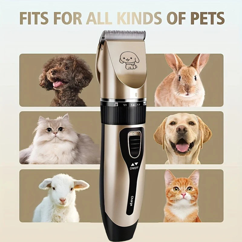 Pet Hair Trimmer Kit Electric Precision Clippers for Professional Grooming at Home Ideal for Dogs and Cats