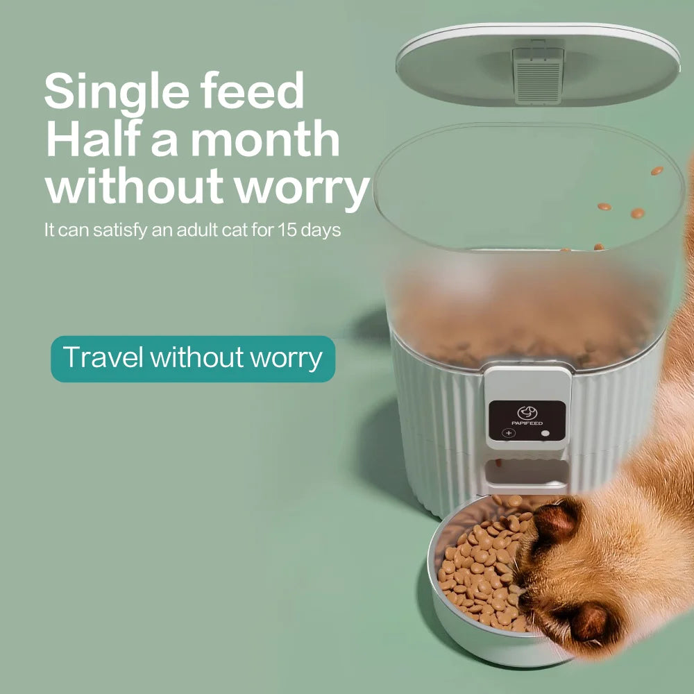 Automatic Feeder Dog Cat Food Wi Fi Remote Smart Dispenser