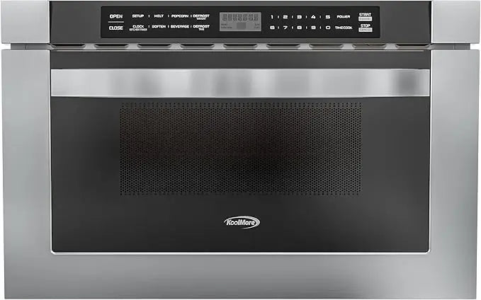 KM-MD-1SS 24 Inch S-Steel Microwave Drawer Capacity, 1000W, 10 Custom Cooking Levels, Memory