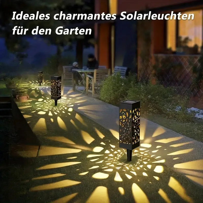 KEWEN Solar Powered LED Garden Stake Lights 6 Pack Waterproof Outdoor Landscape Lighting