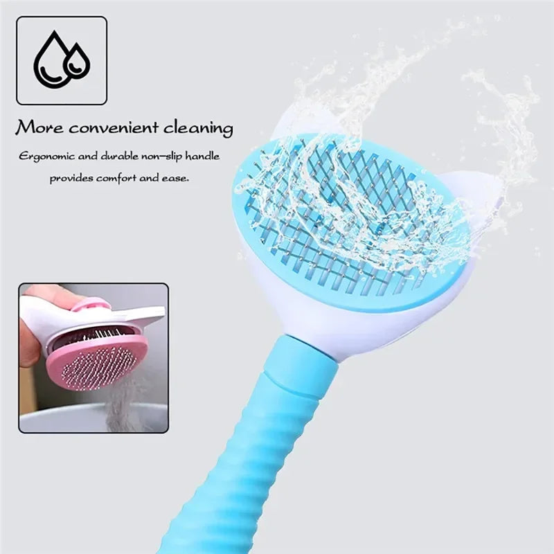 High Quality Self Cleaning Pet Comb Professional Grooming Brush for Dogs and Cats