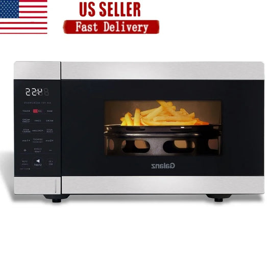 3-in-1 Air Fry Microwave Oven 900W Stainless Steel Convection Cooking Multi-Function Auto-Cook Air Fryer