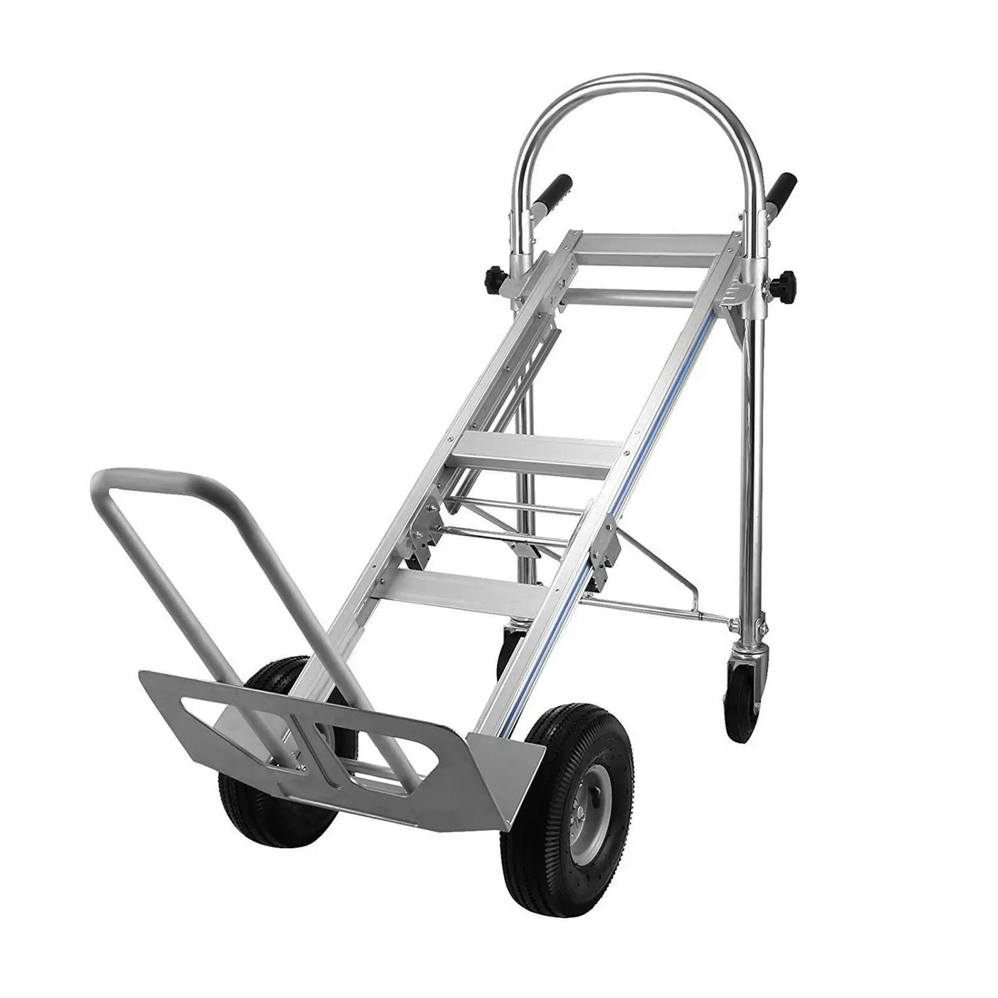 Folding Hand Truck Cart with Wheels 3in1 Stair Climber Dolly Utility Trolley for Shopping and Outdoor Use