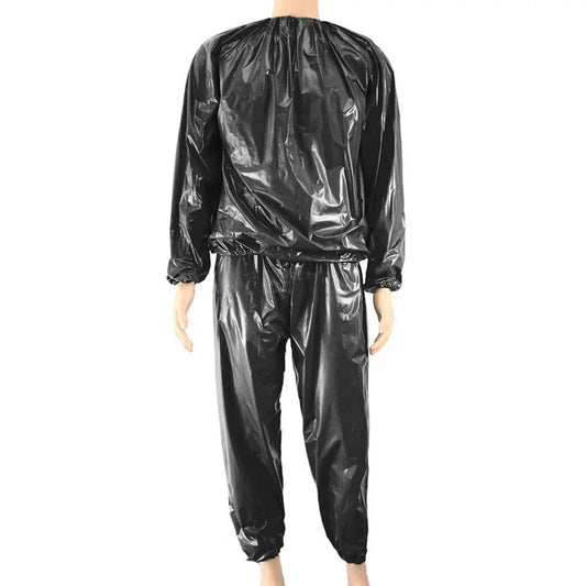 Sauna Top Pants Suit for Weight Loss Waterproof Windproof Sweat Tracksuit