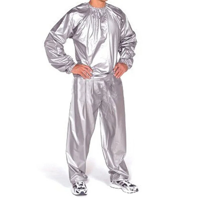 Sauna Top Pants Suit for Weight Loss Waterproof Windproof Sweat Tracksuit