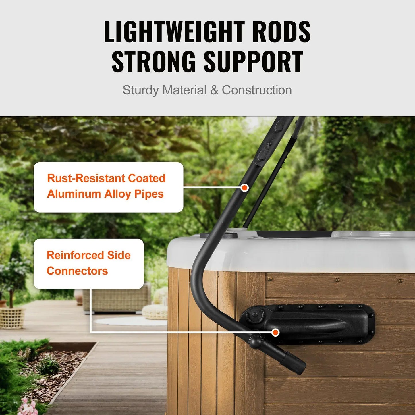Hot Tub Cover Lift Adjustable Spa Cover Lift Easy Open Design Fits Most Hot Tubs