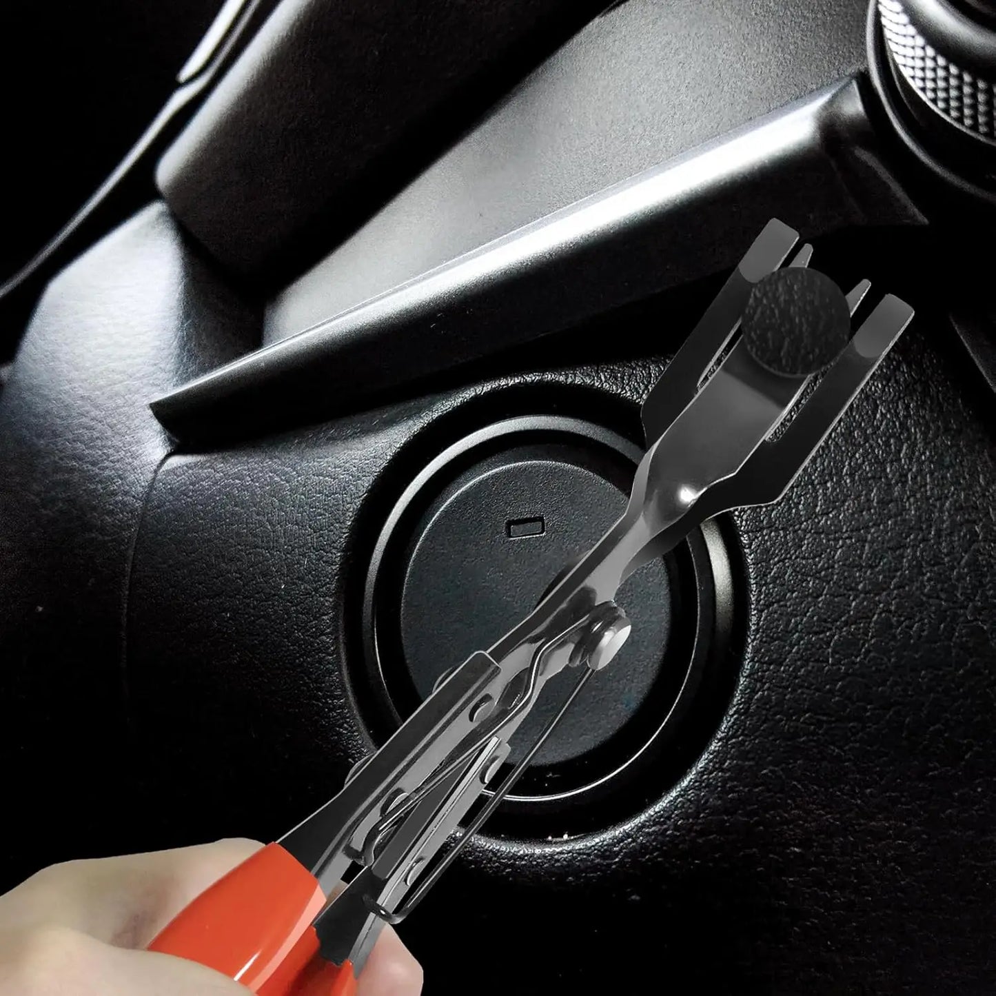 Auto Clip Pliers Set Car Trim Rivet Remover Tool Kit With Durable Pliers And Fastener Removers Carry Bag