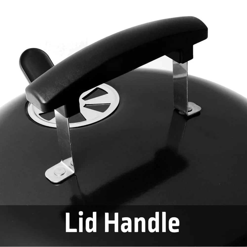 Portable Charcoal Grill 14.5 Inch Dome Design Ideal for Camping and Picnics
