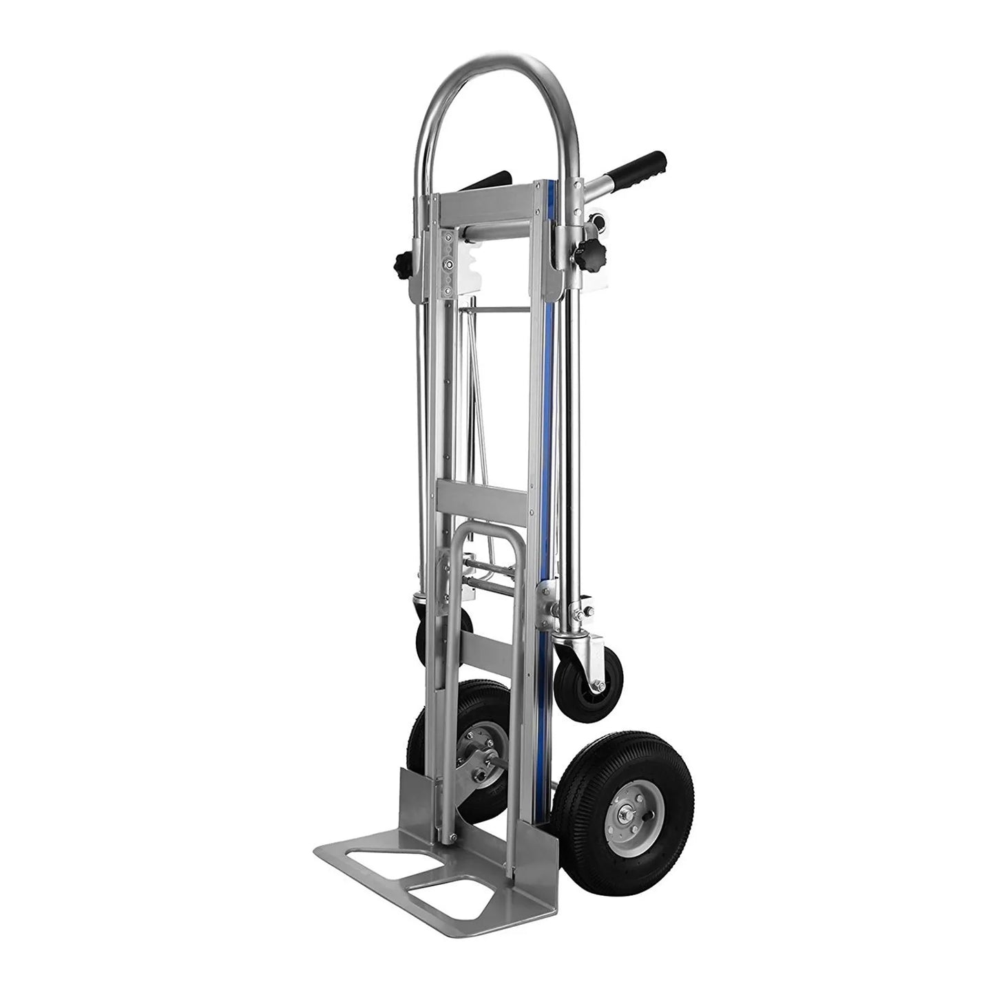 Folding Hand Truck Cart with Wheels 3in1 Stair Climber Dolly Utility Trolley for Shopping and Outdoor Use