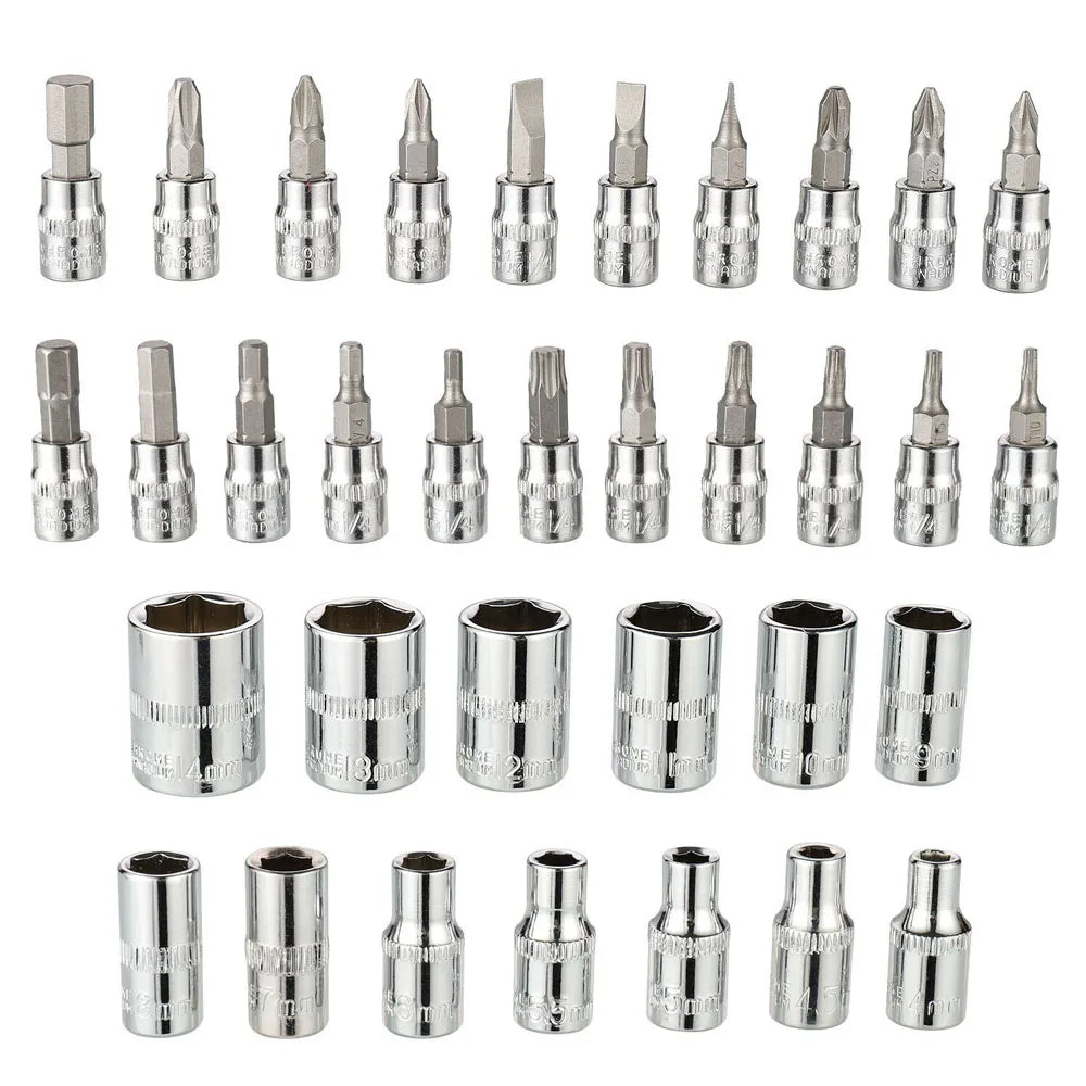 WinHolder 46-Piece Socket Set Ratchet Wrench Screwdriver Torx