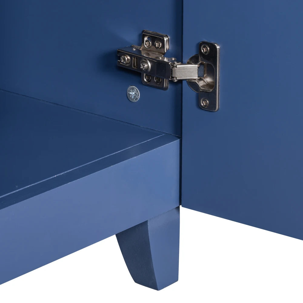 36-inch Bathroom Vanity,  Navy Blue Single Bathroom Cabinet, with 2 Drawers
