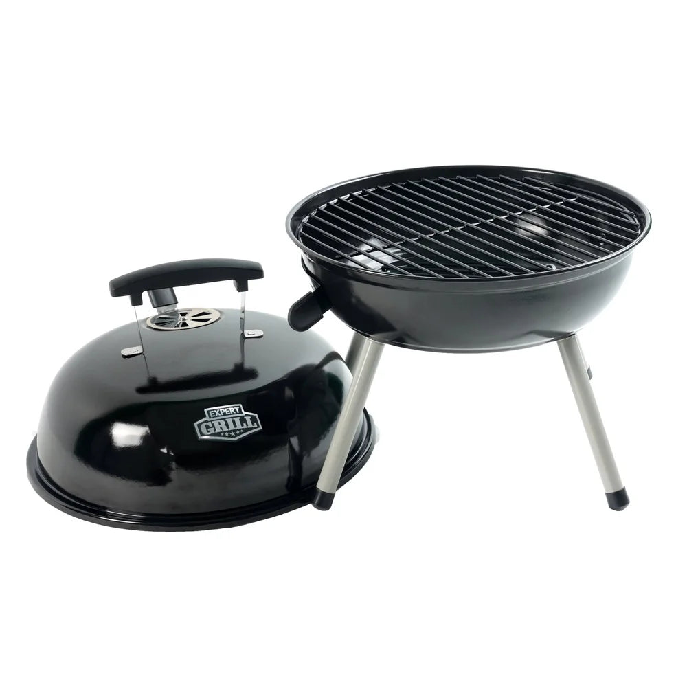Portable Charcoal Grill 14.5 Inch Dome Design Ideal for Camping and Picnics