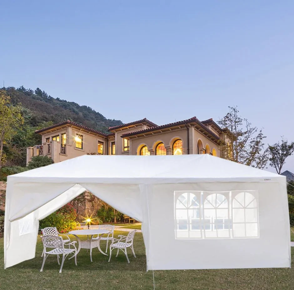 Zimtown 10x30 Canopy Wedding Party Tent White 8 Sidewalls