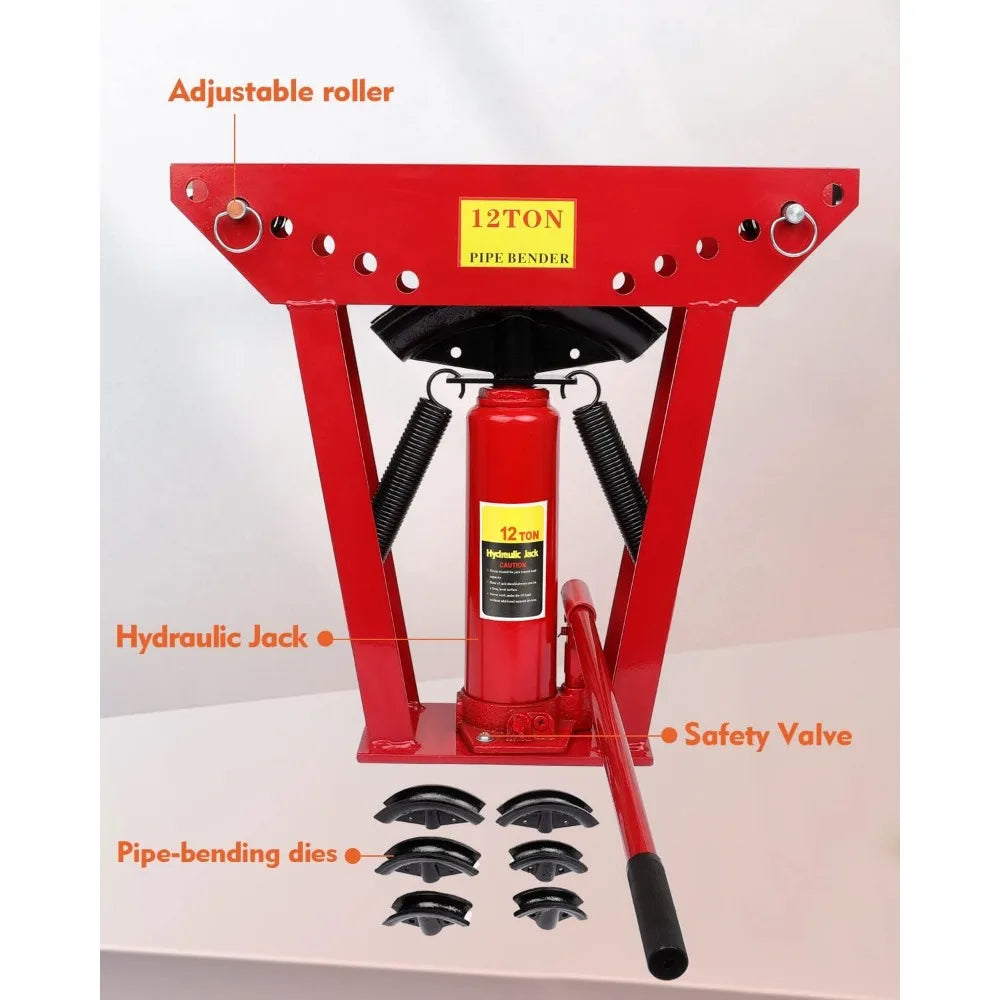 Hydraulic Pipe Bender Half Inch Manual Copper 8 And 6 Dies