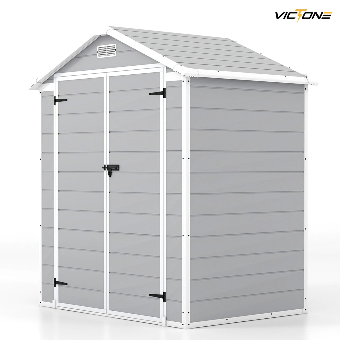 Victone 6 By 4 Foot Plastic Outdoor Storage Shed With Floor