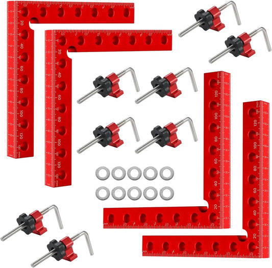 4 Pack 5.5 x 5.5 Inch Right Angle Corner Clamps Aluminum