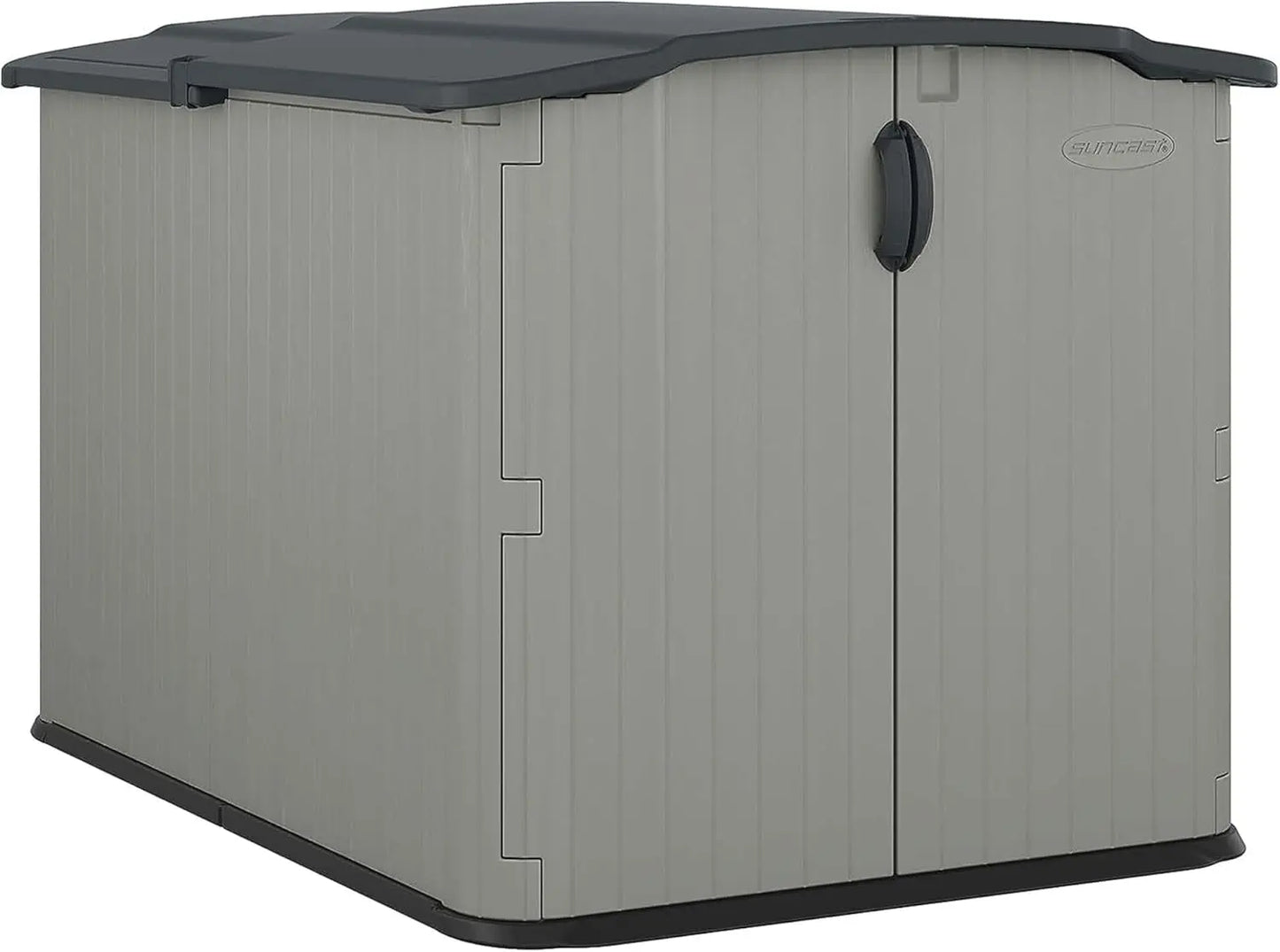 Glidetop Horizontal Storage Shed With Pad Lockable Lid