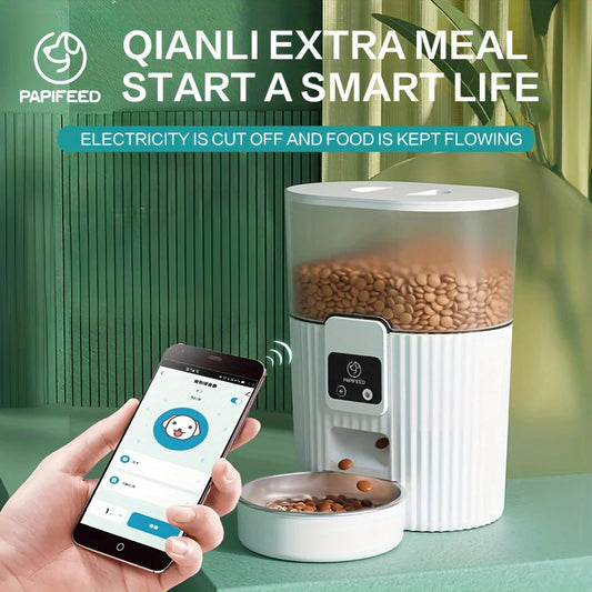 Automatic Feeder Dog Cat Food Wi Fi Remote Smart Dispenser