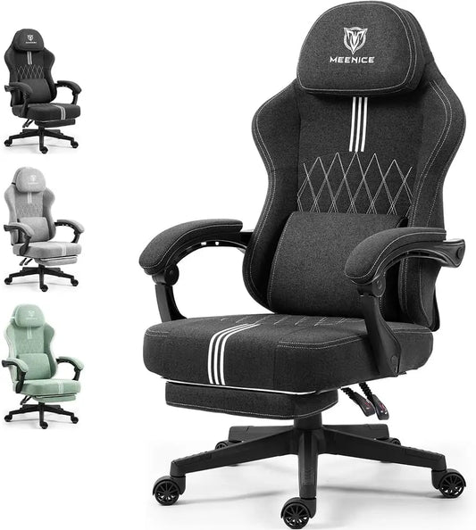 Big and Tall Gaming Chair with Pocket Spring Cushion Adjustable High Back 300LBS