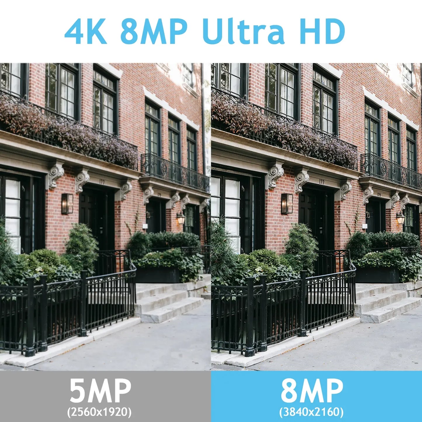 Jennov 4K 8MP POE IP Camera Security Hikvision Compatible Outdoor 2-Way Audio Auto Tracking Home Security NVR System IP66