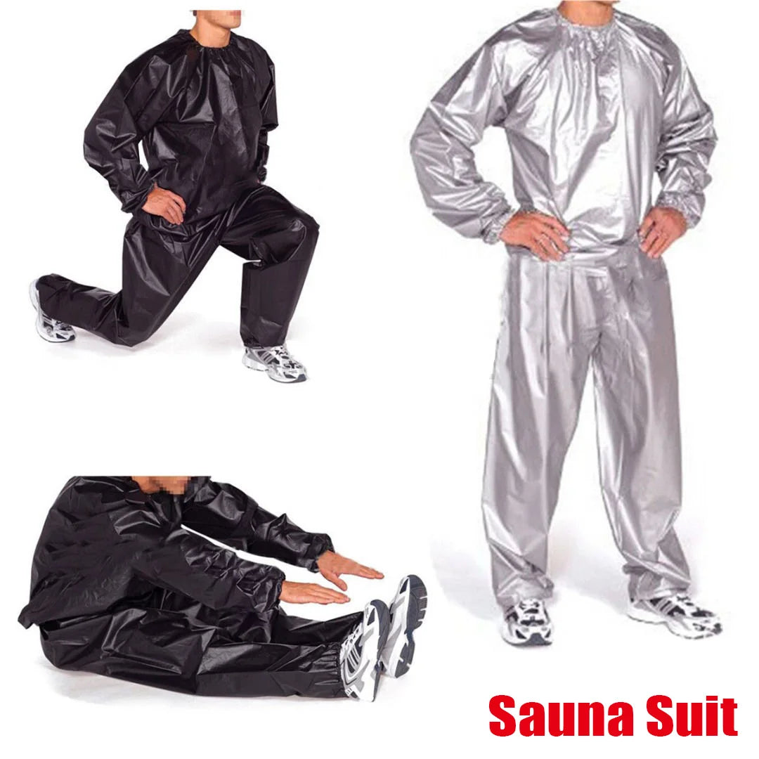 Sauna Top Pants Suit for Weight Loss Waterproof Windproof Sweat Tracksuit