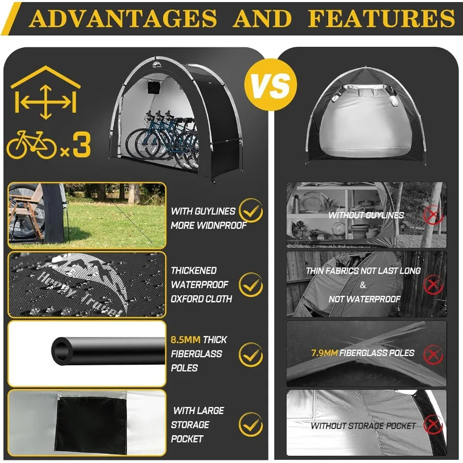 Travel Bicycle Storage Tent Portable Shed Waterproof 210D