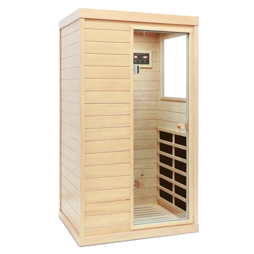 Mini One Person Far Infrared Sauna with Bluetooth and Reading Lights