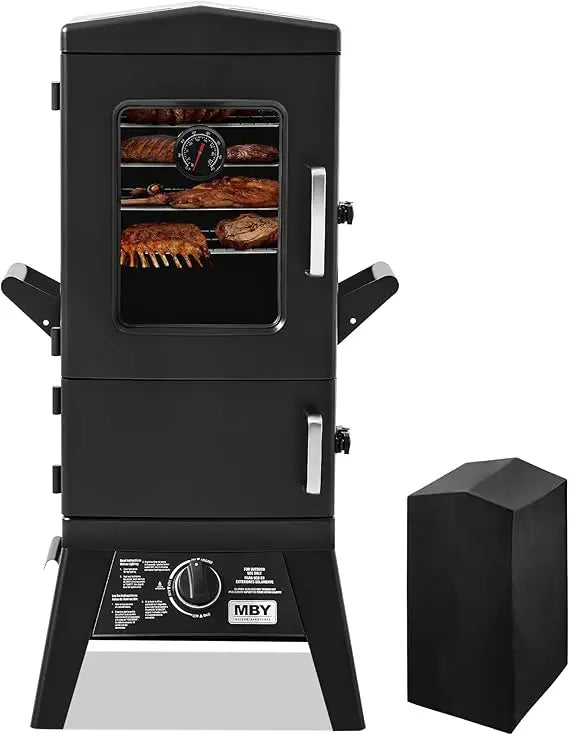 Heavy Duty Vertical Propane Smoker Grill With Cover