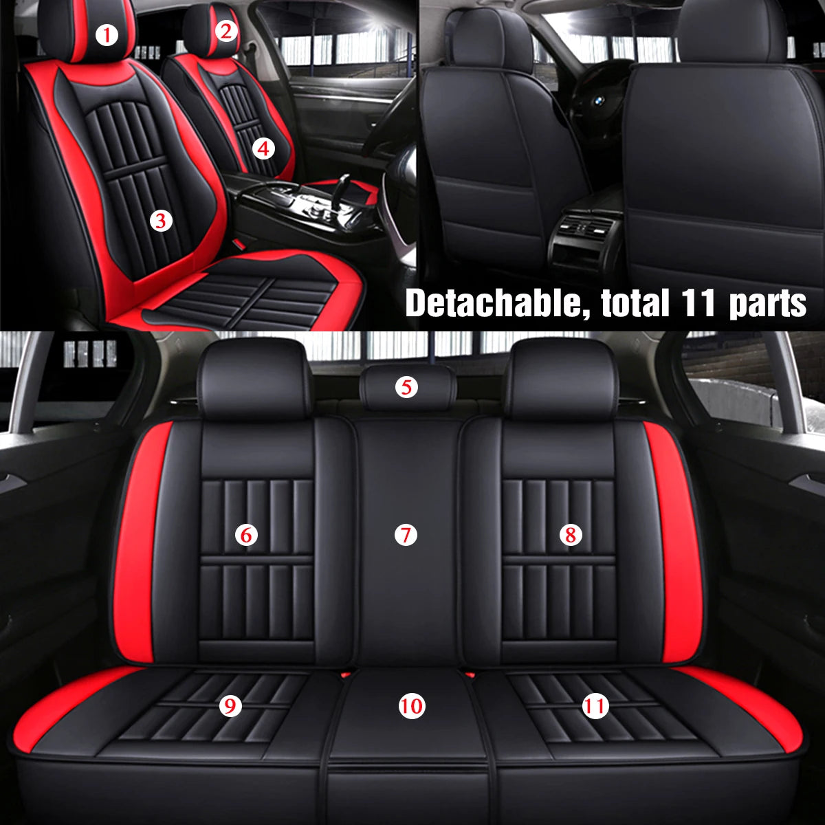 Car Seat Covers For 5 SEAT Pu