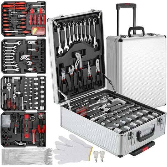 AUKYGGUSDIY UltraDurable 799Piece MechanicTool Set With HeavyDuty TrolleyCase For HomeRepair
