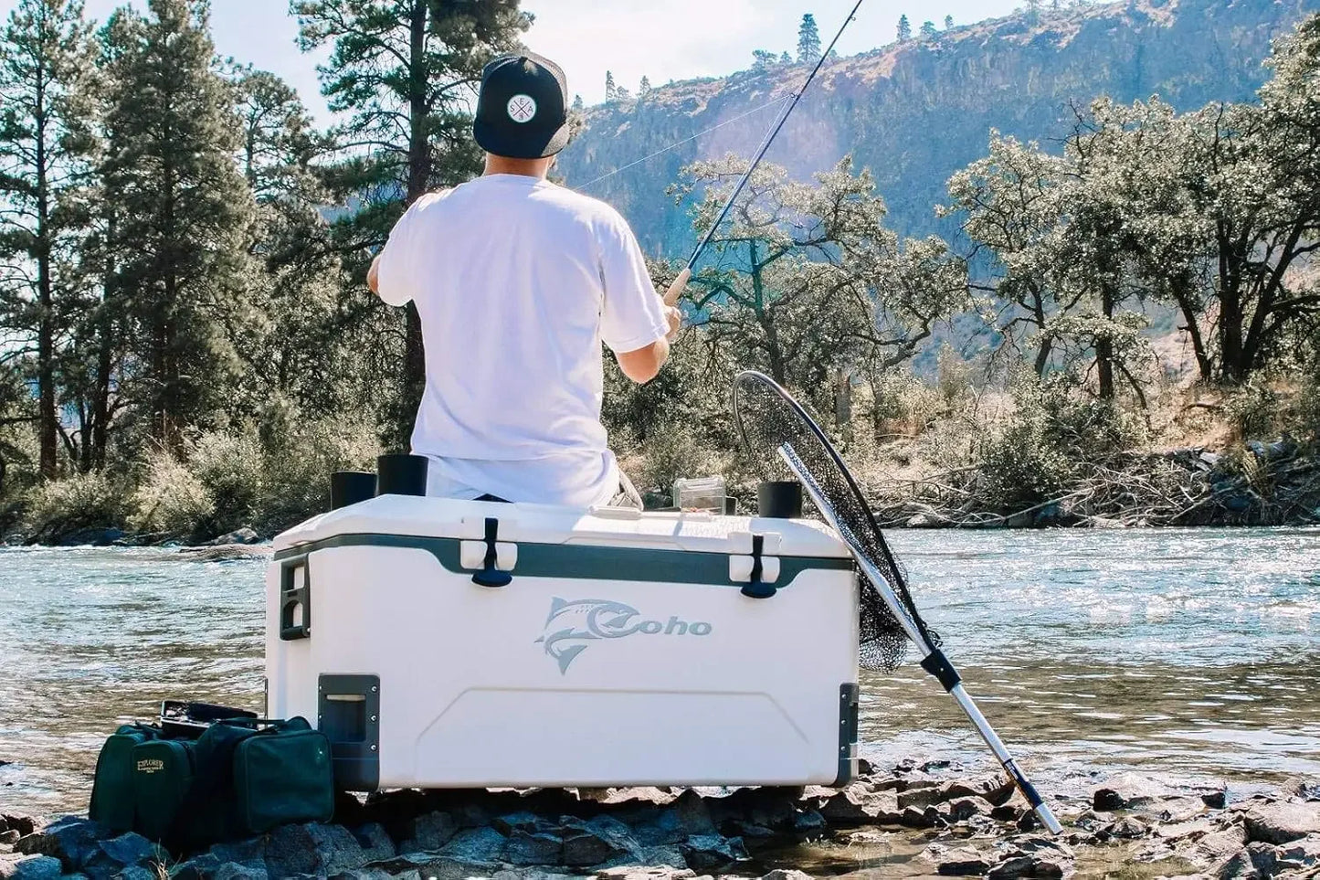 165QT Heavy Duty Insulated Cooler With Fish Ruler Removable