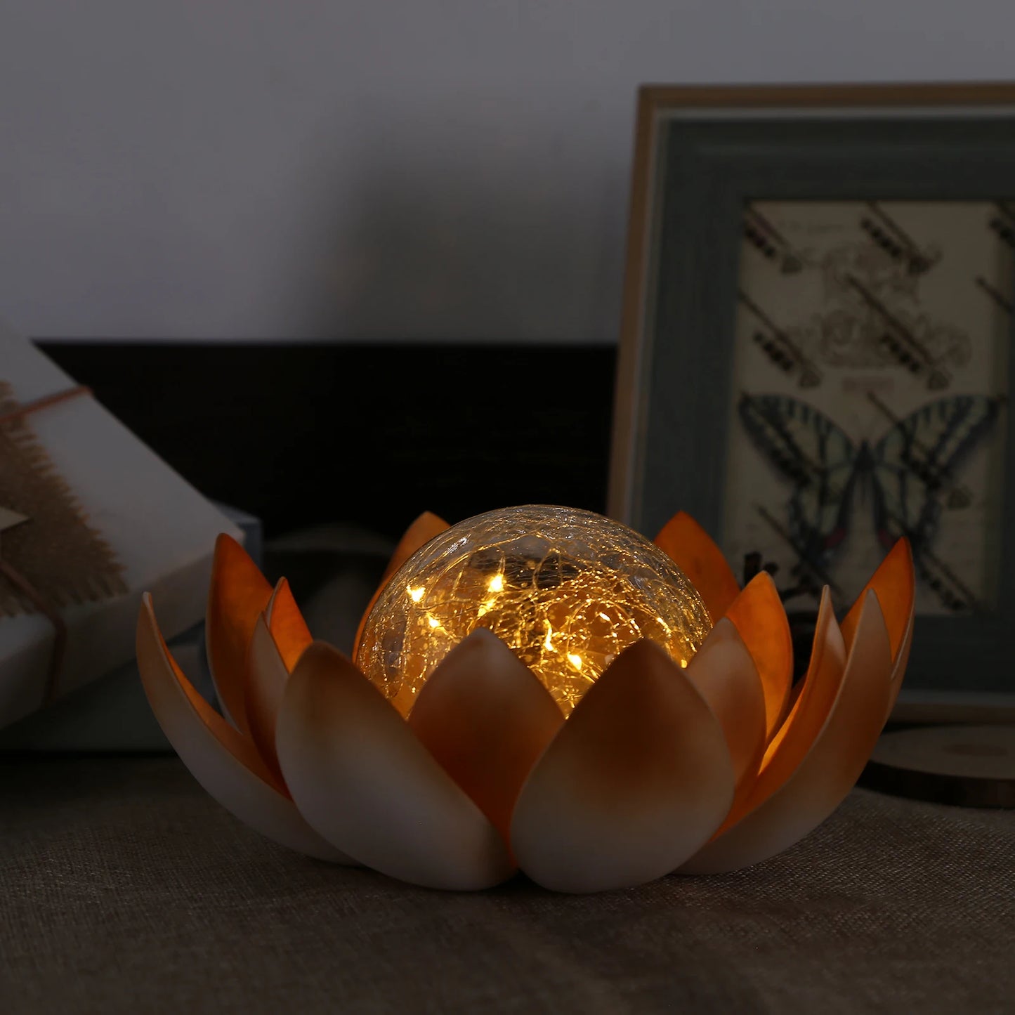 LED Solar Lotus Floating Flower Light Waterproof Garden