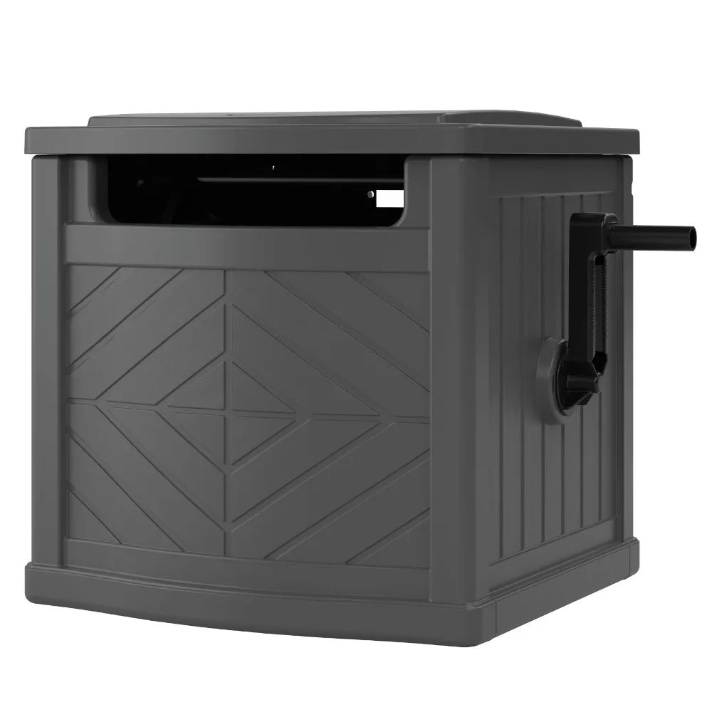 150ft Smart Hose Hidden Reel With Durable Wood Design For Gardens And Patios