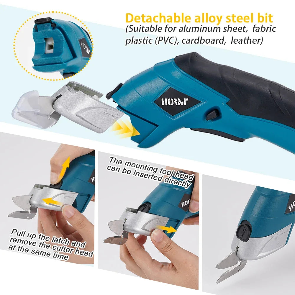 Electric Scissors Cloth Cutting Machine with Lithium Battery Portable Tool
