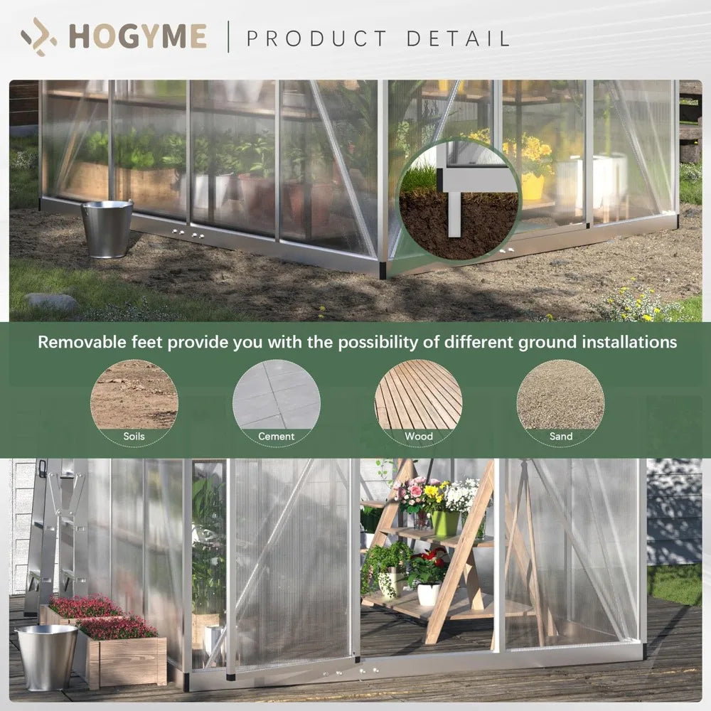 Cover Greenhouse Polycarbonate Walk In Shelter Roof Vent