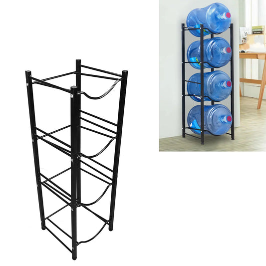 Water Cooler Jug Holder Easy Assembly Water Bottle Dispenser Stand4 Tier Rust Proof for Home