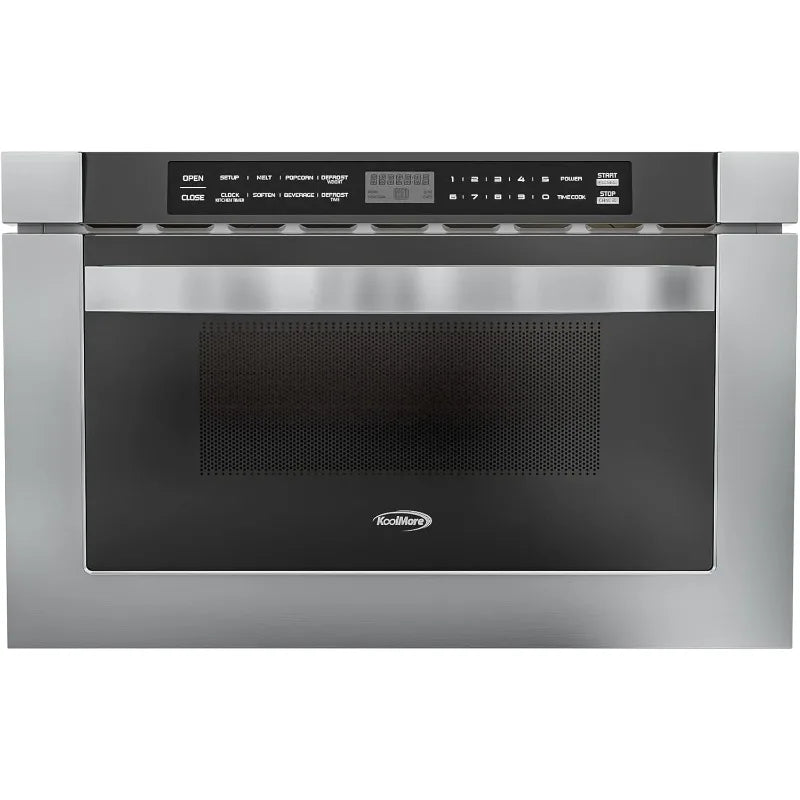 1SS 24 Inch Stainless-Steel Microwave Drawer Capacity, 1000W Power with 10 Custom Cooking Levels